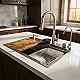 Smart TS S 750 C Kitchen Sink, Chrome, 45 × 75 cm with All Fittings - Image 1