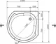 Ideal Standard Super Shower Corner Shower Tray GA473 with Panel, 100 × 100 × 17 cm - Image 2