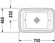 Duravit PuraVida Deep Basin 70 × 45 cm, 36970, White - Image 7
