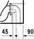 Duravit D-Code Mini P-Trap Toilet, White, with Toilet Seat & Cover, Internal Bidet Spray and Fixing Set - Image 3