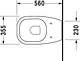 Duravit D-Code Mini P-Trap Toilet, White, with Toilet Seat & Cover, Internal Bidet Spray and Fixing Set - Image 5