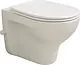 Ideal Standard Space Wall-Hung Toilet, Pergamon, with Heavy-Duty Toilet Seat & Cover, Internal Bidet Spray and Fixing Bolts - Image 2