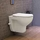 Ideal Standard Space Wall-Hung Toilet, Pergamon, with Heavy-Duty Toilet Seat & Cover, Internal Bidet Spray and Fixing Bolts - Image 3