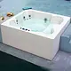 Ideal Standard G9286 Mini Spa Jacuzzi 190 × 170 × 82 cm, 10 Jets with Large and Small Panels and Frame, White - Image 1