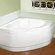 Duravit Mallorca Jacuzzi Bathtub, 130 × 130 cm, 2 Motor System, 8 Water Jets and 16 Air Jets, Chrome, Includes Drain, Overflow, Panels and Frame - Image 1