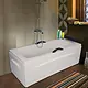 El Tib Super Paris Jacuzzi 170 × 75 cm, 1-Motor System (8 Water Jets), with Waste, Panels and Frame, Chrome - Image 1