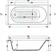 El Tib London Jacuzzi 150 × 70 cm, 1 Motor, 8 Water Jets, Chrome - Image 5