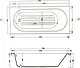 El Tib London Jacuzzi 170 × 75 cm, 1-Motor System (8 Water Jets), with Waste, Panels and Frame, Chrome - Image 5