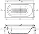 El Tib London Jacuzzi 170 × 80 cm, 2-Motor System (8 Water & 16 Air Jets), with Waste, Panels and Frame, Chrome - Image 5