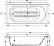 El Tib London Jacuzzi 180 × 80 cm, 1-Motor System (8 Water Jets), with Waste, Panels and Frame, Chrome - Image 5