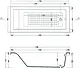 El Tib Tokyo Jacuzzi Bathtub 170 × 70 cm, 1 Motor System, 8 Water Jets, Chrome, with Waste, Overflow, Panels and Frame - Image 4