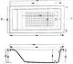 El Tib Tokyo Jacuzzi Bathtub, 170 × 80 cm, 1 Motor System, 8 Chrome Water Jets, Includes Drain, Overflow, Panels and Frame - Image 4