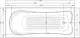 El Tib New Jersey Jacuzzi Bathtub, 170 × 75 cm, 2 Motor System, 8 Water Jets and 16 Air Jets, Chrome, Includes Drain, Overflow, Panels and Frame - Image 4