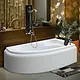 El Tib Greenland Jacuzzi Bathtub 160 × 90 cm, 1-Motor System (8 Water Jets), with Waste, Panels & Frame, Chrome - Image 1