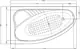 El Tib Greenland Jacuzzi Bathtub 160 × 90 cm, 1-Motor System (8 Water Jets), with Waste, Panels & Frame, Chrome - Image 4