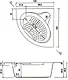 El Tib Geneva Jacuzzi 120 × 120 cm, 1-Motor System (8 Water Jets), with Waste, Panels and Frame, Chrome - Image 4