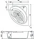 El Tib Geneva Jacuzzi 140 × 140 cm, 2-Motor System (8 Water & 16 Air Jets), with Waste, Panels and Frame, Chrome - Image 4