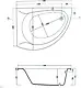 El Tib Moscow Jacuzzi 150 × 110 cm, 1-Motor System (8 Water Jets), with Waste, Panels and Frame, Chrome - Image 4