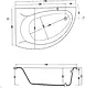 El Tib Moscow Jacuzzi Bathtub 170 × 110 cm, 2 Motors System, 8 Water Jets and 16 Air Jets, Chrome, with Waste, Overflow, Panels and Frame - Image 4