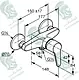 Kludi RAK Polaris RAK10003 Single Lever Shower Mixer, Chrome - Image 2