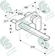 Kludi RAK Profile Star RAK14124 Single Lever Wall-Mounted Basin Mixer with Spout and Handle, Chrome - Image 2