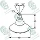 Kludi RAK ABS Overhead Circular Shower Head RAK10013, 15.1 cm, Chrome - Image 2