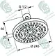 Kludi RAK RAK12014 Stainless Steel Round Overhead Shower Head 24.5 cm, Chrome - Image 2