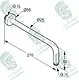 Kludi RAK RAK10012 Upper Outlet, 25 cm, Chrome - Image 2
