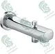 Kludi RAK Project RAK11013 Concealed Bottom Outlet Spout with Diverter, Chrome - Image 1