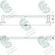 Kludi RAK Harmony Towel Rail 44 cm, Chrome, RAK24000 - Image 2