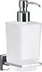 Kludi RAK Harmony Glass Soap Dispenser with Chrome Holder, RAK24033 - Image 1