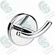 Kludi RAK Calibre Double Robe Hook, Chrome, RAK21005 - Image 1