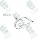 Kludi RAK Calibre Double Robe Hook, Chrome, RAK21005 - Image 2