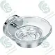 Kludi RAK Calibre Glass Soap Dish with Chrome Holder, RAK21008 - Image 1