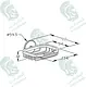 Kludi RAK Calibre Basin Soap Dish, Chrome, RAK21002 - Image 2
