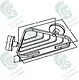 Kludi RAK Calibre Corner Soap Dish, Chrome, RAK21034 - Image 2
