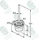 Kludi RAK Calibre Toilet Brush Holder, Chrome, RAK21032 - Image 2