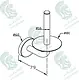 Kludi RAK Calibre Spare Towel Holder without Cover, Chrome, RAK21015 - Image 2
