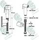 Kludi RAK Supreme ABS Bidet Spray with Hose and Holder RAK32009, White - Image 2
