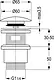 Kludi RAK Round Brass Waste with Overflow RAK22007UK, 1.25 inch, Chrome - Image 2