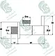 Kludi RAK Profile Angle Valve 1/2" × 1/2", Quarter Turn Ceramic Cartridge RAK14013, Chrome - Image 3