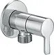 Kludi RAK Passion Angle Valve 1/2" × 1/2", Quarter Turn Ceramic Cartridge RAK13013, Chrome - Image 1