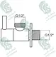 Kludi RAK Prime Angle Valve 1/2" × 1/2", Quarter Turn Ceramic Cartridge RAK12018, Chrome - Image 3