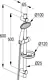Kludi RAK Pick Shower Column RAK62001, 60 cm Rail with 10 cm Shower Head and 12 cm Soap Dish, Chrome - Image 2