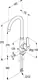 Kludi RAK Peak RAK18004 Pillar Kitchen Mixer with High Swivel Spout, Chrome - Image 2