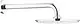 Grohe 28576000 Rain Shower Wall-Mounted Arm, Metal ½" × ½", Chrome, 28.6 cm - Image 2