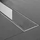 Pura DL-75 Chanel Shower Drain 75 cm, 1mm Stainless Steel with Perforated Cover & Elbow Set - Image 1