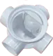 White City German Floor Drain 2 × 1.5 inch, 7 cm Height, White - Image 1