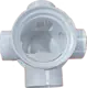 White City German Floor Drain 2 × 1.5 inch, 7 cm Height, White - Image 2