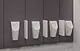 Sanipure Orion 093332 Urinal with Shower, Rear Feed, 35 × 32 cm, White - Image 2
